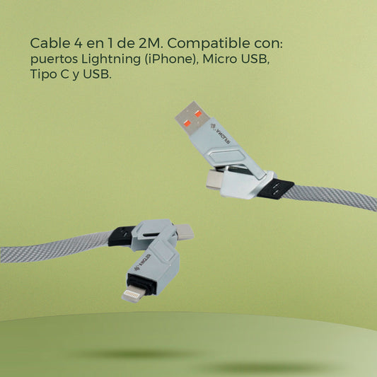Cable 4 en 1 - 2 Metros (AC02)