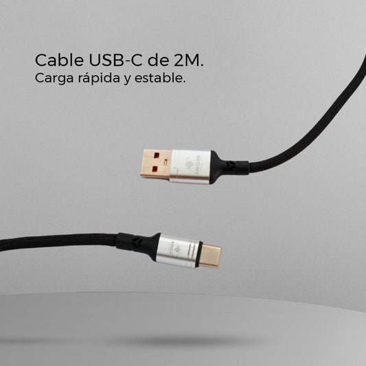 Cable USB-C 2 Metros (AU-C01)