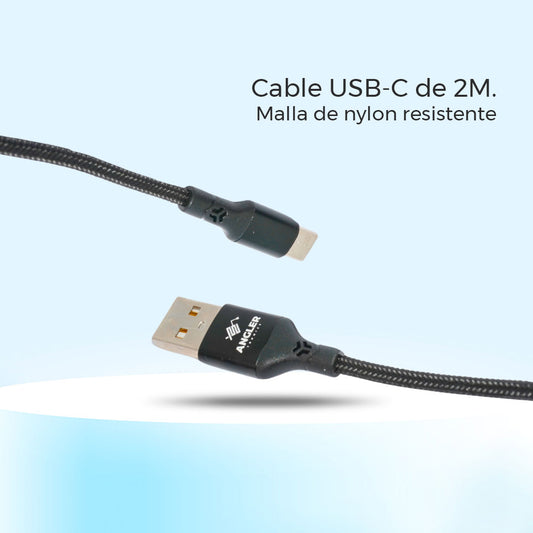 Cable USB-C Nylon 2 Metros