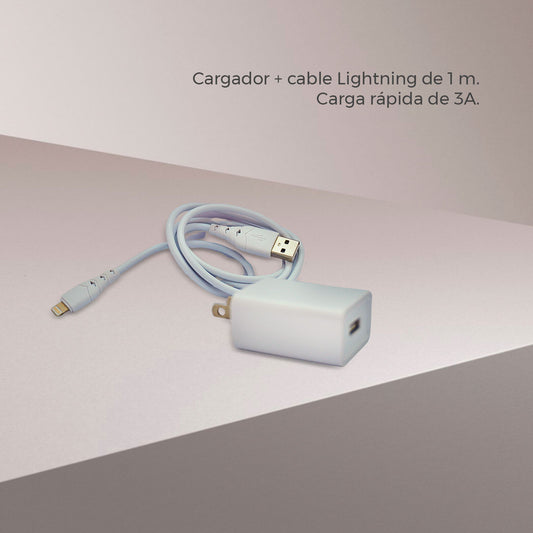 Cargador + Cable USB - Lightning