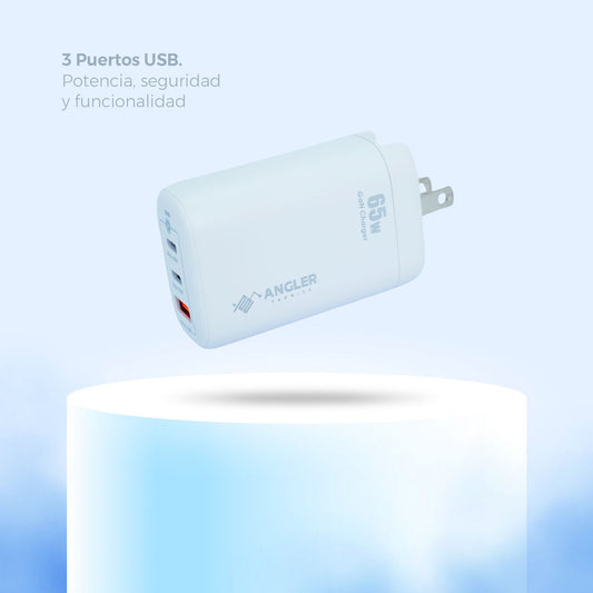 GAN 02 – Cargador 3 Puertos USB