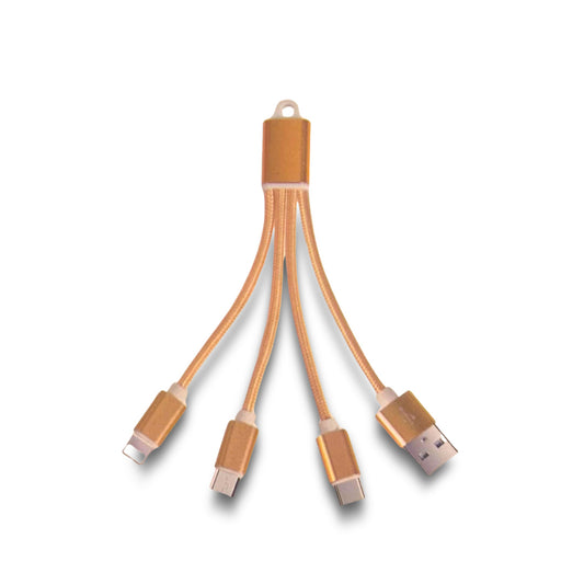 Cable 3 en 1 Llavero